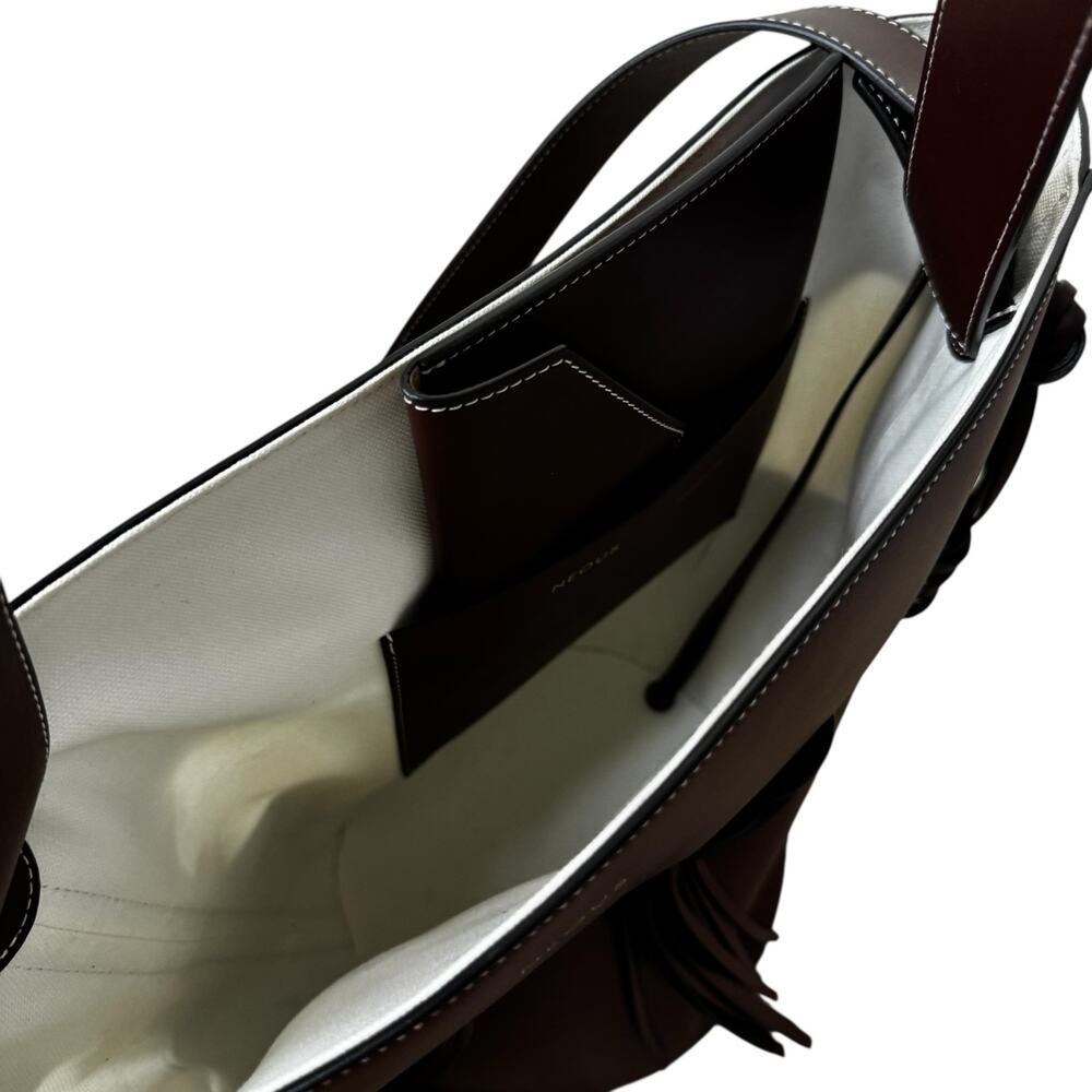 NEOUS Venus Bucket Shoulder Bag Calfskin leather Chocolate Brown - Picture 9 of 13